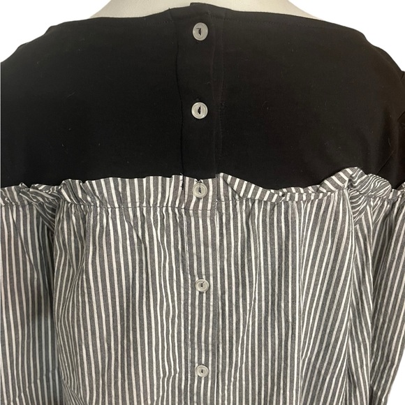 Halogen- L/S Bell Striped Blouse - Picture 3 of 7